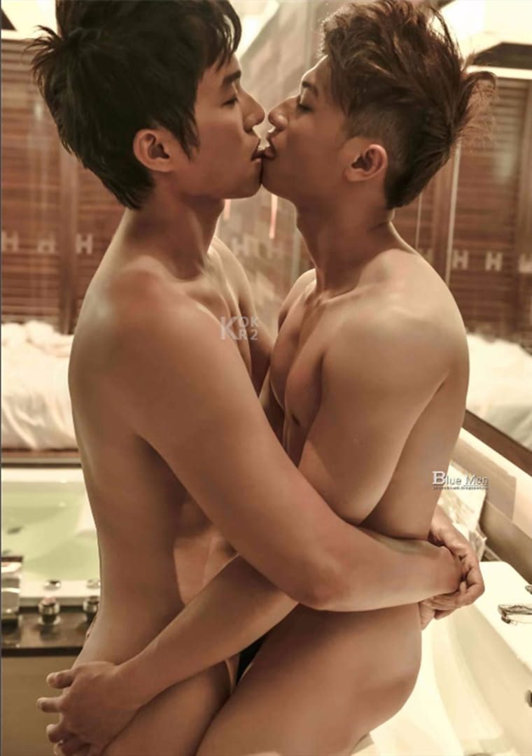 BLUEMEN blue male color NO.136 Xiaochen and the mysterious friend's abuse moment-Wanke photo